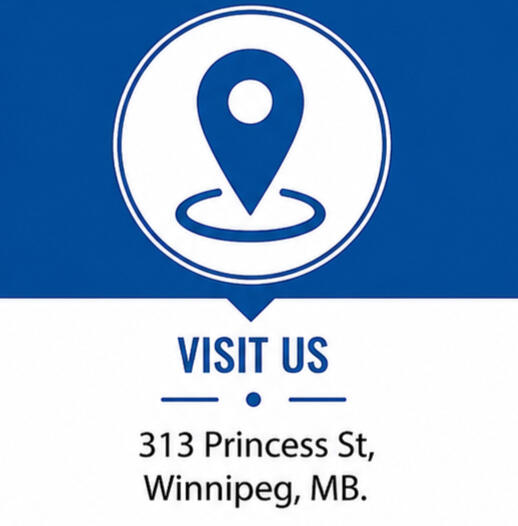 Standard Auto Spring Works location at 313 Princess Street, Winnipeg, Manitoba, serving trucks, trailers, fleets, and commercial vehicles.