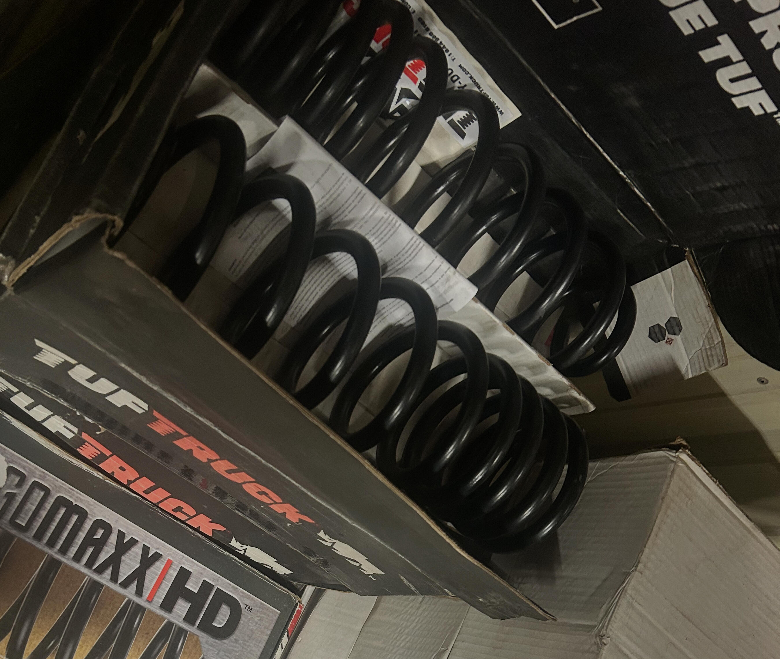 Heavy-duty coil springs for Ford, Chevrolet, GMC, and RAM trucks stocked at Standard Auto Spring Works in Winnipeg. HD coil spring upgrades for load support, towing, fleet vehicles, and suspension improvements.